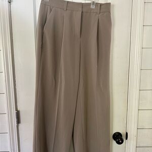 Lot of 3 loft pants. Navy, black and tan wide leg trouser